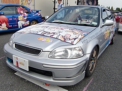 痛車シビック SiR(EK4)左前