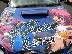 痛車スバル・インプレッサSTi(GDB-F)ボンネット