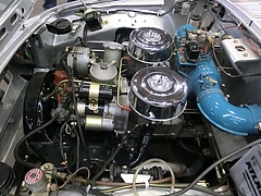 トヨタ スポーツ800エンジンルーム