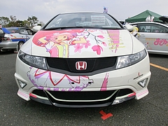 痛車ホンダ・シビックタイプR(FN2) フロントマスク