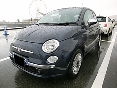 フィアット500紺色