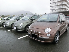 フィアット500(ビンテージグリーン)