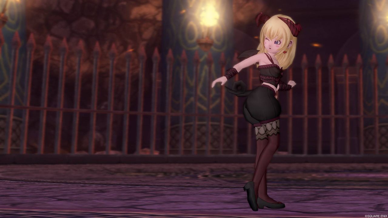 くるりと悪魔の尻尾 こぶたのパーカー下で悪魔ドレア ぽれぽれ