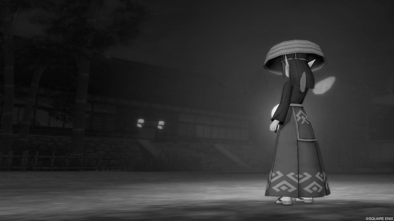 和風ホラーゲーム 暗闇のボロ屋を白黒写真で色々撮ってみました ぽれぽれ