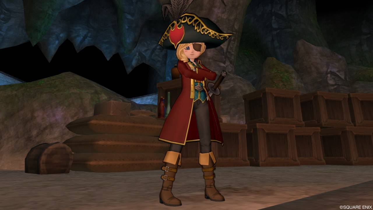 宰相のコートを使って海賊ドレスアップ ぽれぽれ