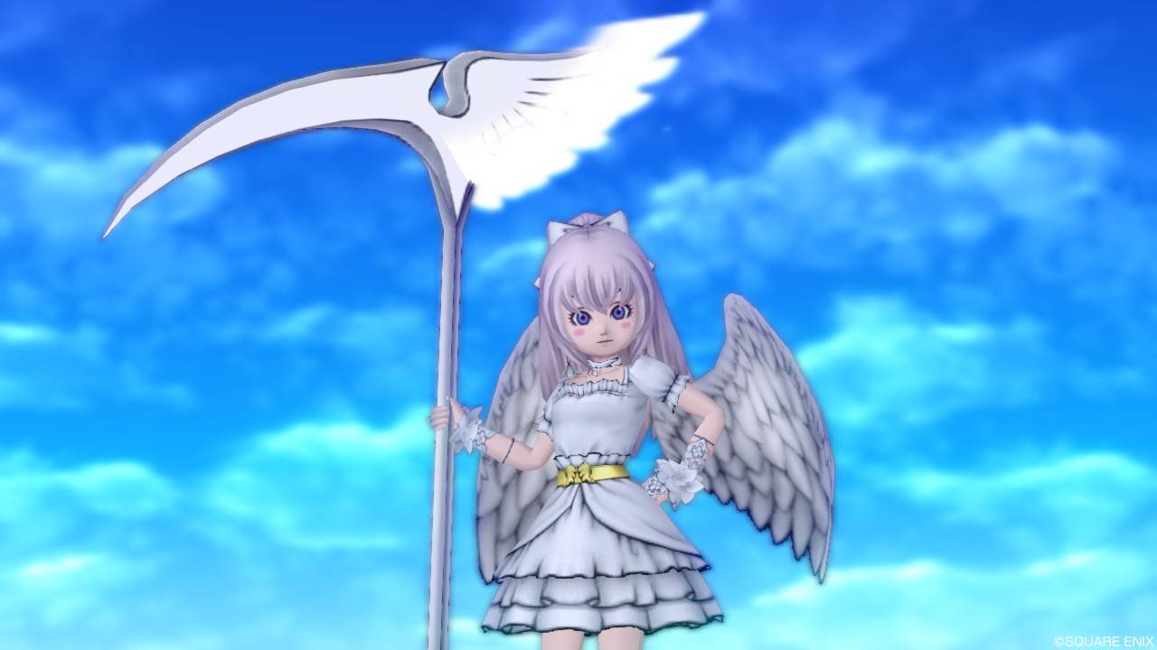 天使が鎌 エンジェルサイズを使ってドレスアップ ぽれぽれ