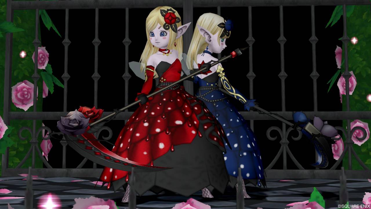 赤い薔薇と青い薔薇 ビターローズ でドレスアップ ぽれぽれ