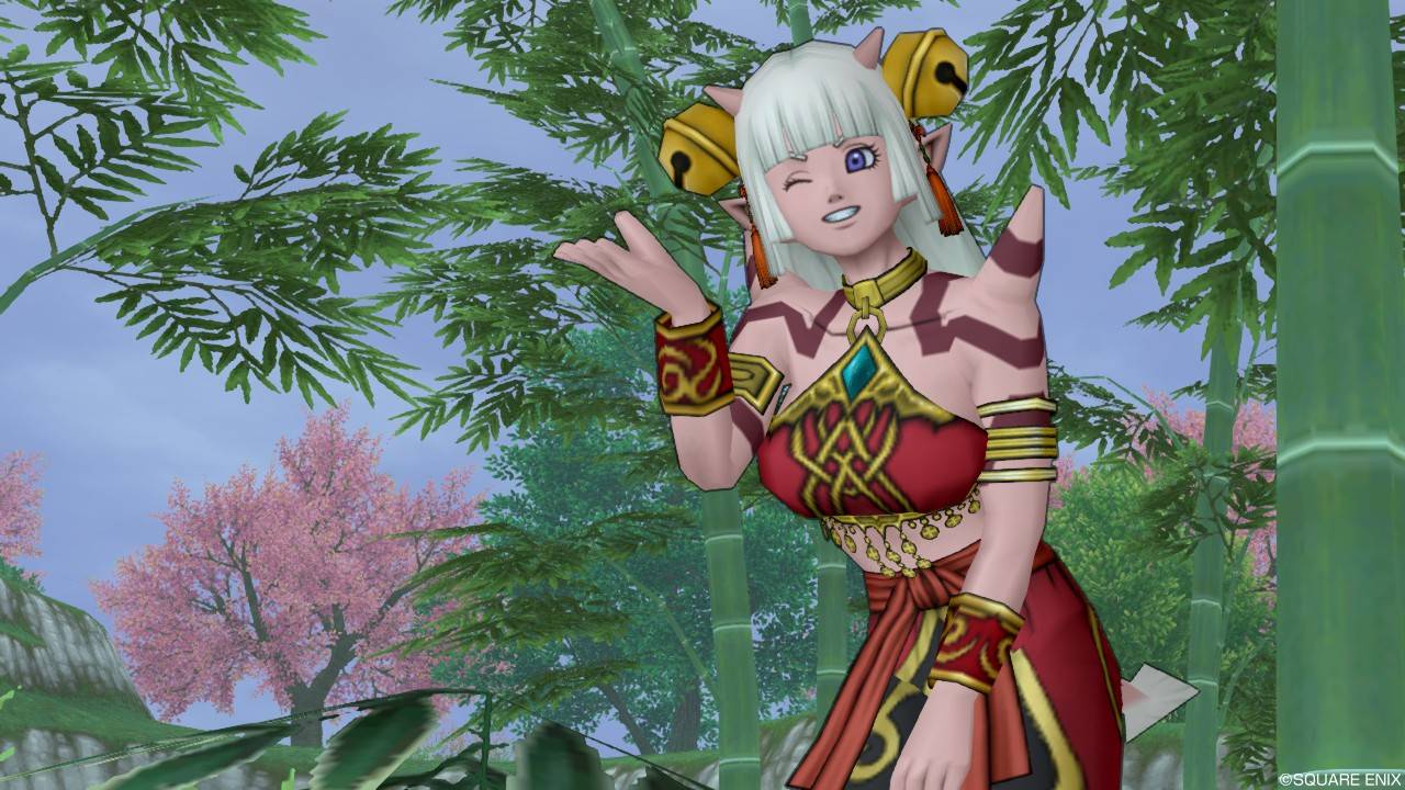 オーガ で聖蓮の鈴飾りを使ってドレスアップ ぽれぽれ