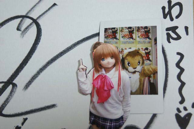 くーちゃん クドリャフカちゃん役の鈴田美夜子さん とのチェキ写真 観鈴ちんの絵日記