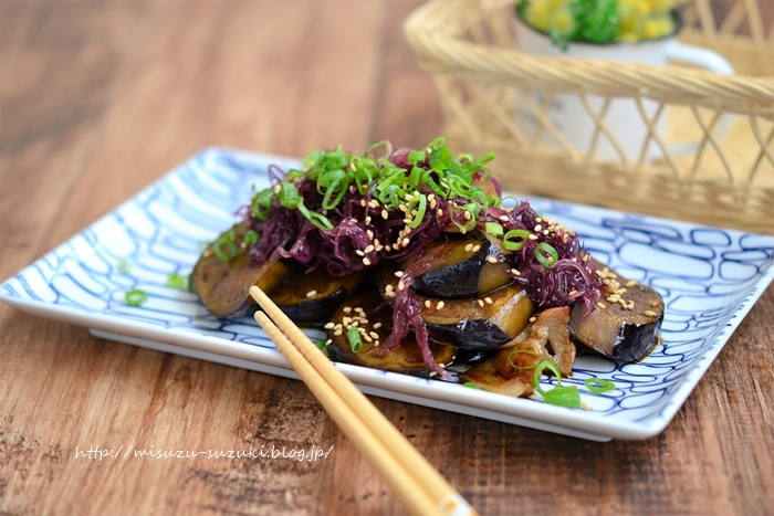 なすとふのりの甘辛炒め 作り置きおかずレシピとお弁当 心と身体にやさしい料理を 鈴木美鈴オフィシャルブログ Powered By ライブドアブログ