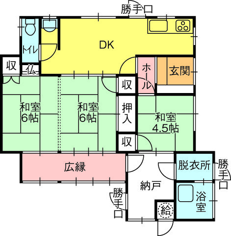 坂出市福江町(間取り)