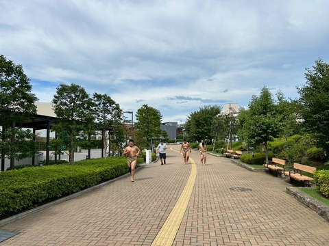 LINE_ALBUM_2025.9.14(日)出稽古_ちゃんこ_250920_6 ラン中学