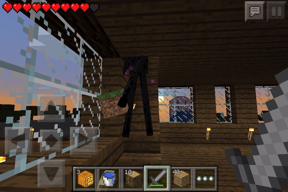 マイクラpe日記 14日目 村を作る2 みっちゃんのマイクラpe日記