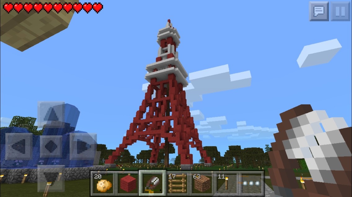マイクラpe日記 21日目 タワーの建設 みっちゃんのマイクラpe日記 マイクラpe日記 21日目 タワーの建設 みっちゃんのマイクラpe日記