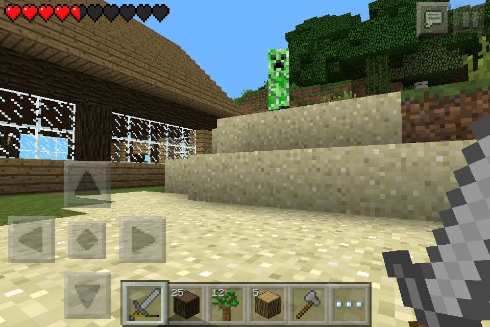 マイクラpe日記 2日目 屋根と畑を作る みっちゃんのマイクラpe日記