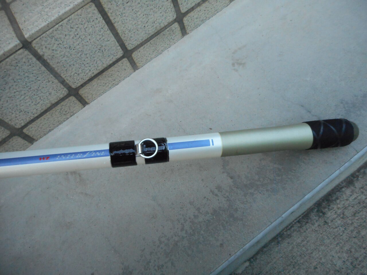 とりあえず 竿尻延長作業はここまで 塾長先生の広島投げ釣り日記