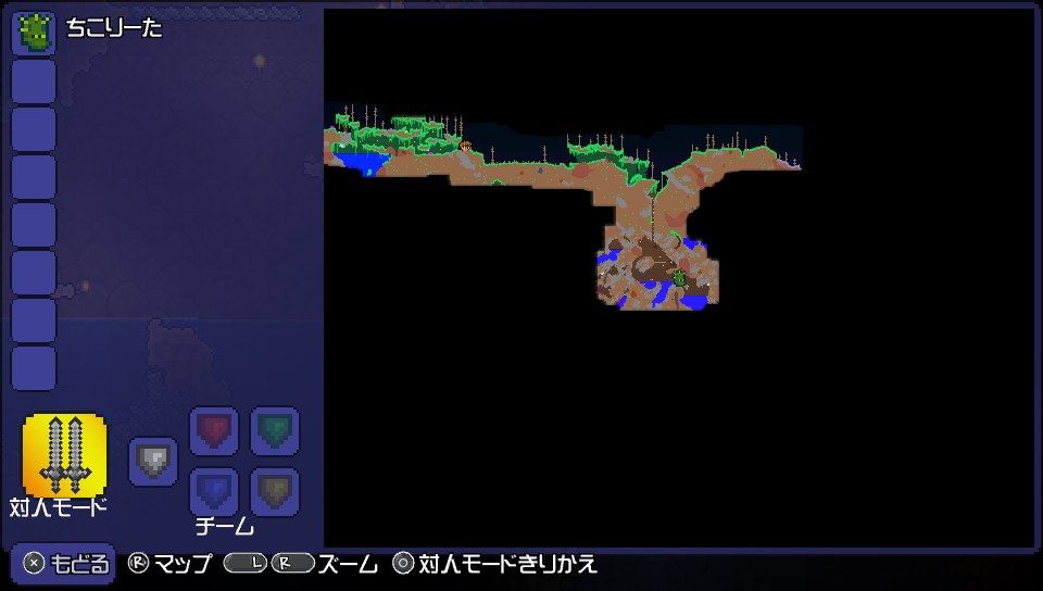 テラリア プレイ日記2にちめ 地下探索 家づくり開始 ちこログ テラリア プレイ日記2にちめ 地下探索 家づくり開始 ちこログ