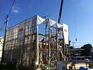 倉敷市上富井の家 上棟