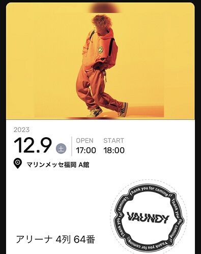 バウンディLIVE Vaundy LIVE “風神” 2025.01.19 one man live ARENA tour
