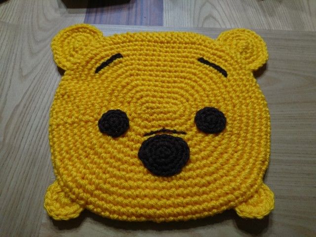 ツムツムのニットマット キルトで癒しのひと時を