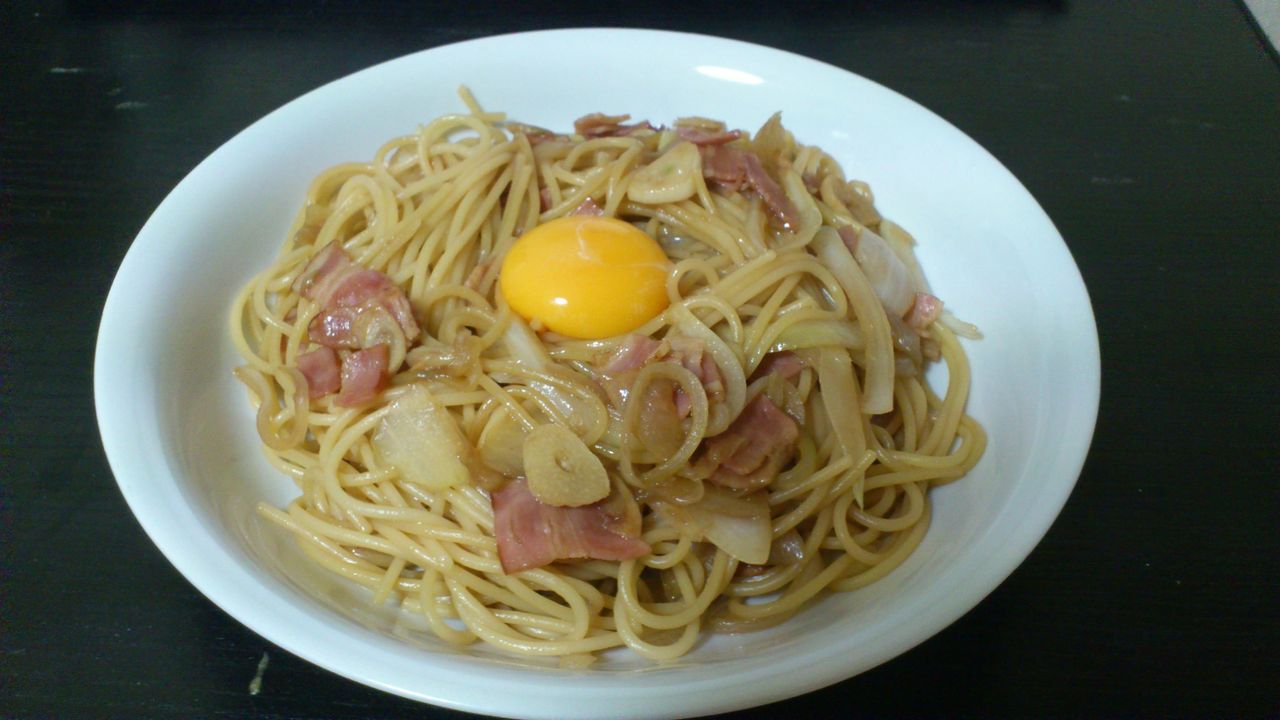 和風バターしょうゆパスタ 残業ないから晩飯作れ