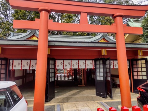 山王稲荷神社、猿田彦神社、八坂神社