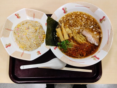 八王子ラーメンとチャーハンセット
