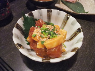 鮪のコチジャン和え