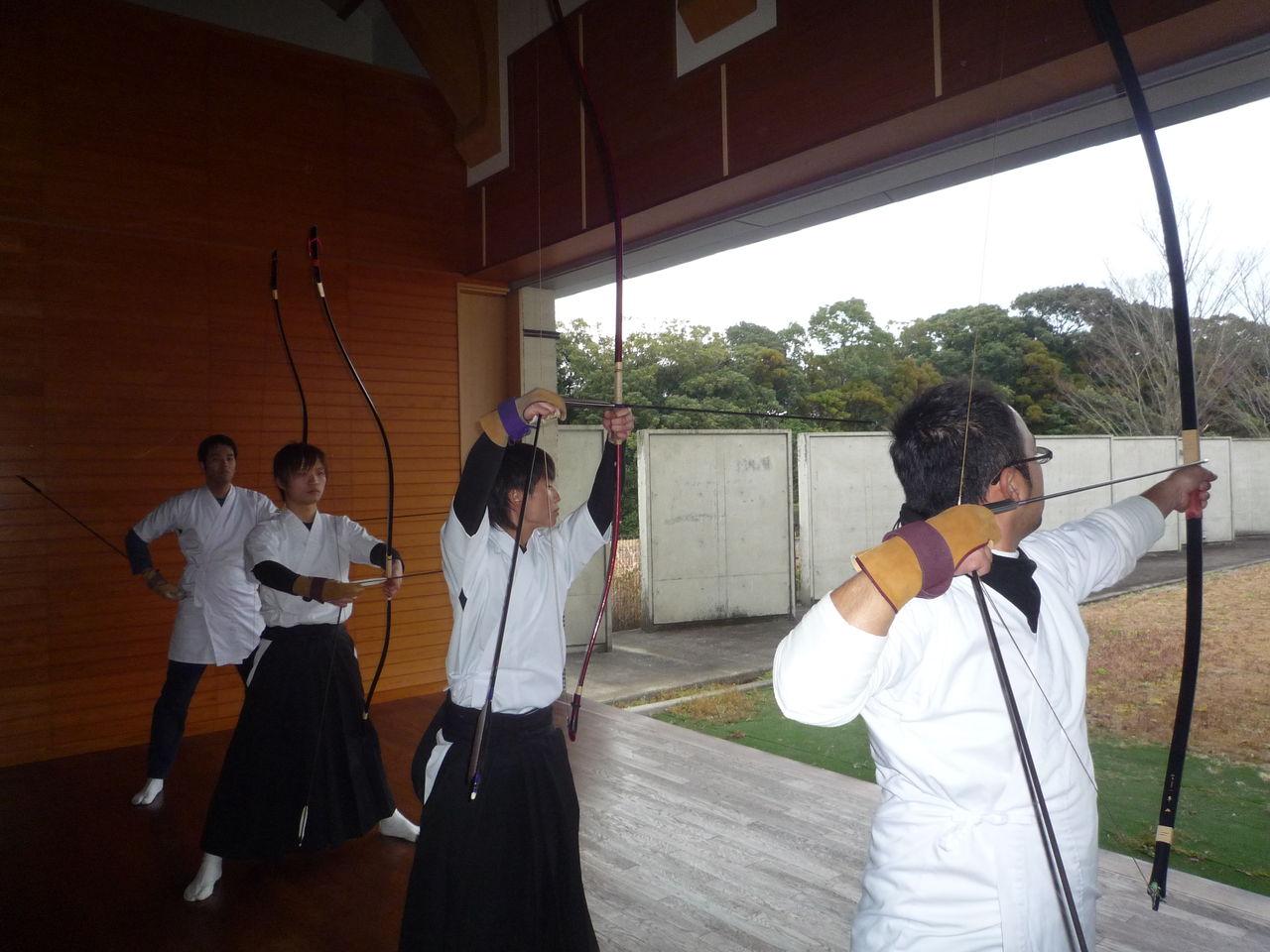 教錬士会新年射会と国体練習 井脇先生の部屋