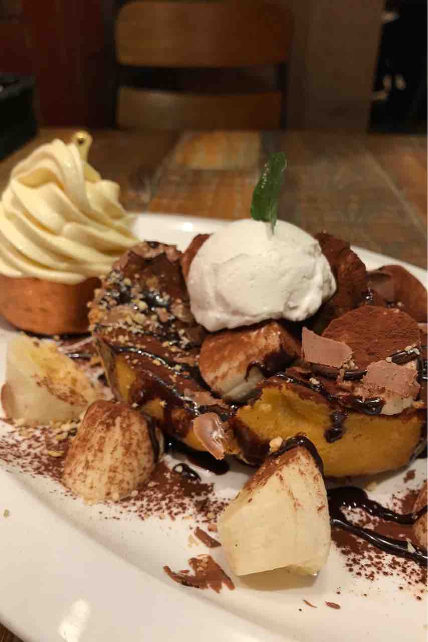 船橋珈琲焙煎所 クーベルチュールチョコ バナナ フレンチトースト フレンチトースト研究会 船橋珈琲焙煎所 クーベルチュールチョコ バナナ フレンチトースト フレンチトースト研究会