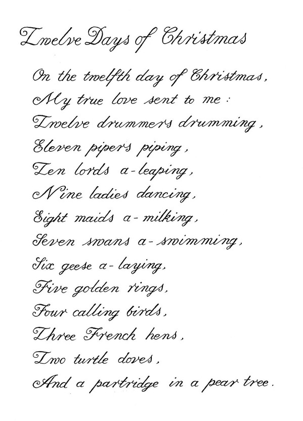 TwelveDaysOfChristmas