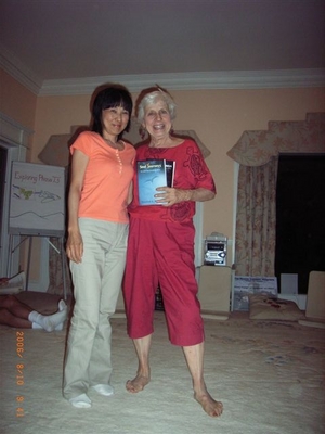 Rosie and Miyoko in the living room