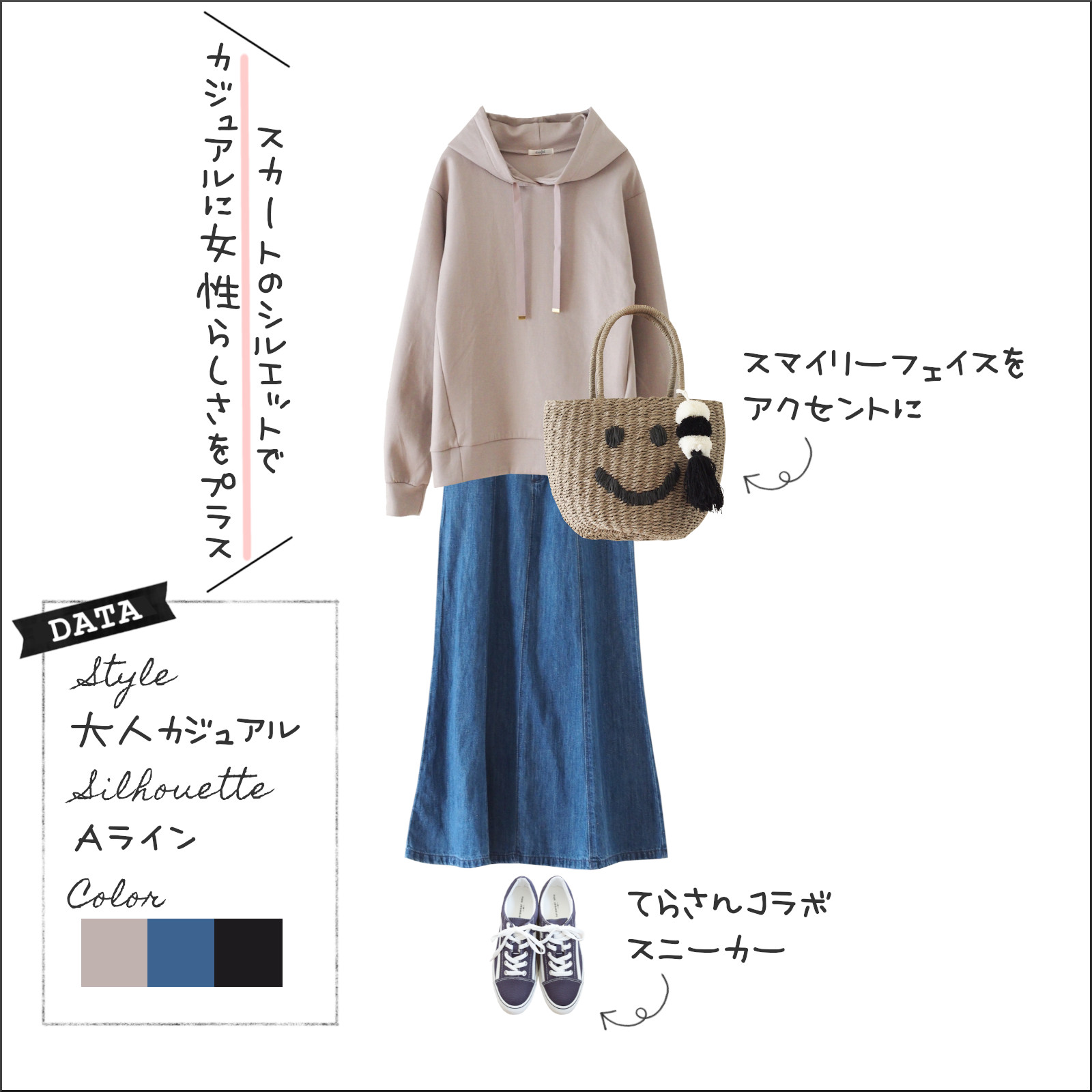 しまむら 運良く買えた 人気の てらさんデニムスカート おすすめの3つのポイント しまむらコーデ365日 Powered By ライブドアブログ