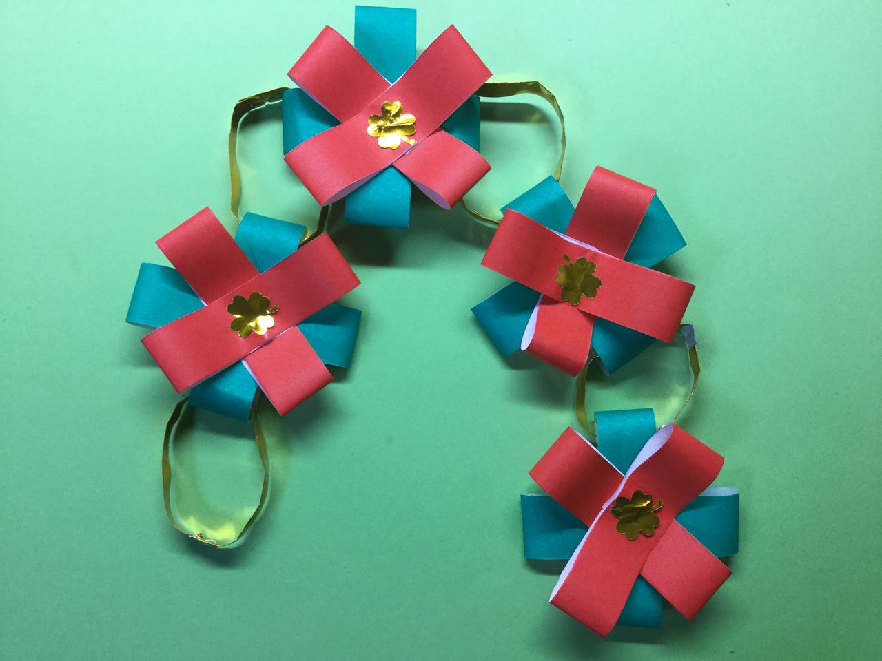 飾り 折り紙 輪