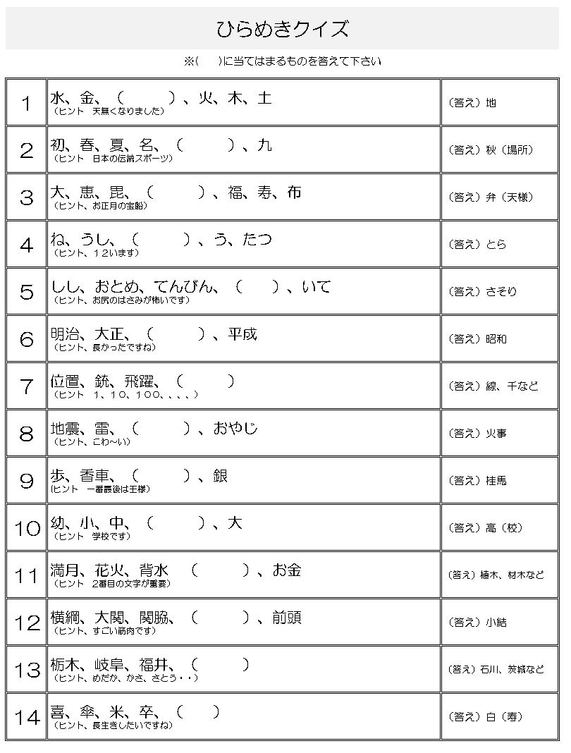 40人のデイサービスで喜ばれるレクとは