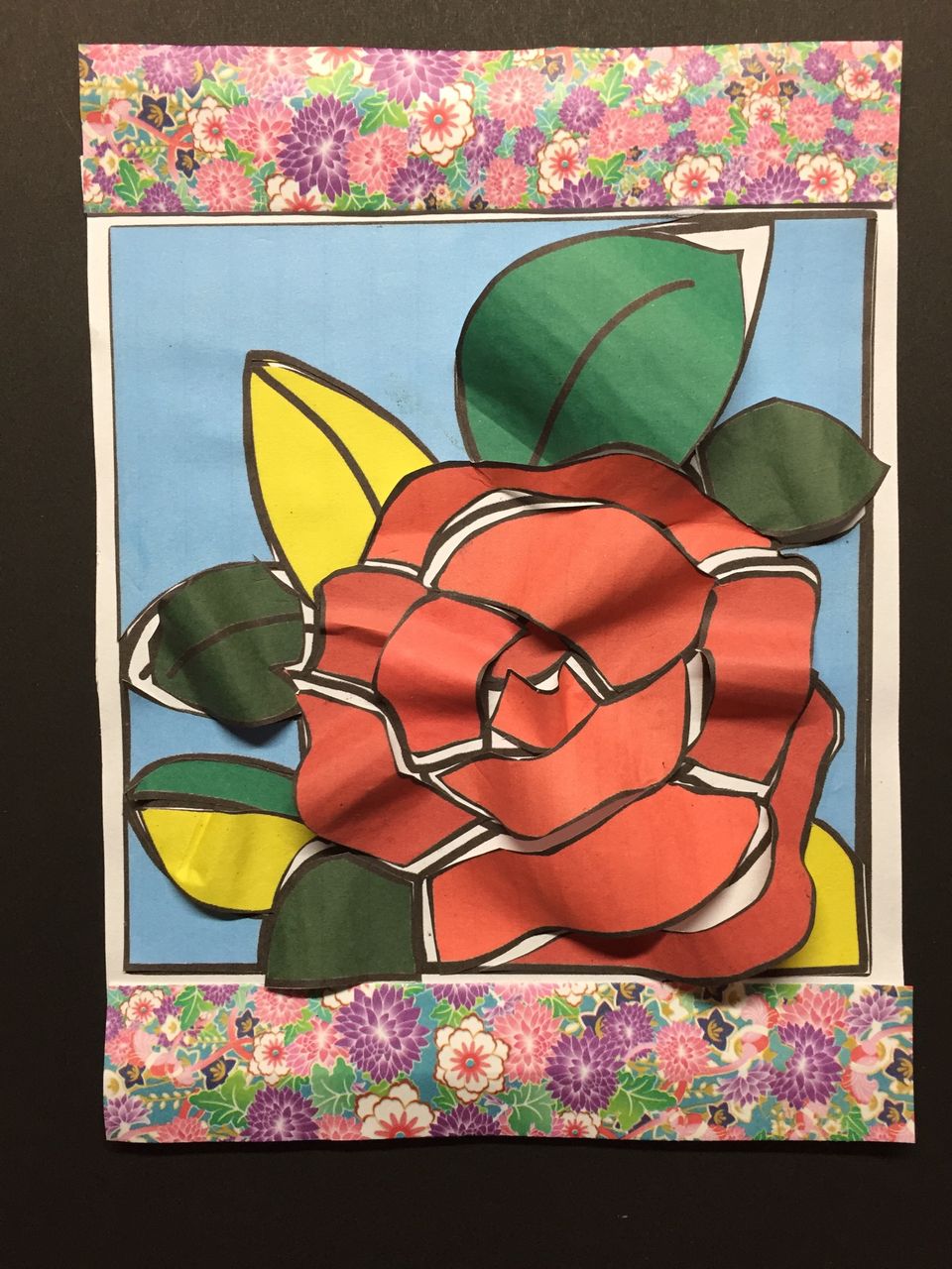 お花の立体貼り絵作り 40人のデイサービスで喜ばれるレクとは