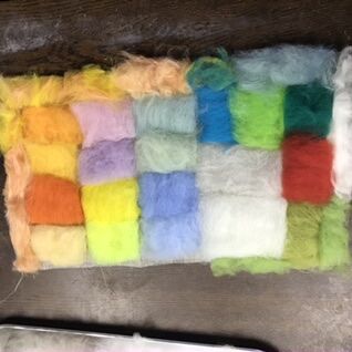 布フェルトサンプルの作り方 黄色 Everything Happens To Me フェルト作家 溝口恵子の制作ノート