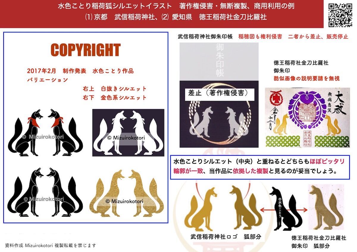 清水宏積 氏との認識の相違について イラストを描くということ ひだちデザイン制作実績は盗作か 武信稲荷神社 清水宏積作画 検証 著作権侵害