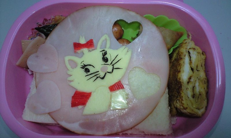 ディズニーキャラ弁マリーちゃん Mizukajuパパのキャラ弁ブログ ディズニーキャラ弁マリーちゃん Mizukajuパパのキャラ弁ブログ