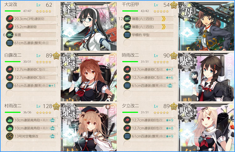 任務 艦隊司令部の強化 実施段階 で司令部要員ゲットなのです 艦これブログ 通信エラーが発生しました