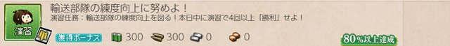 任務0162:輸送部隊の練度向