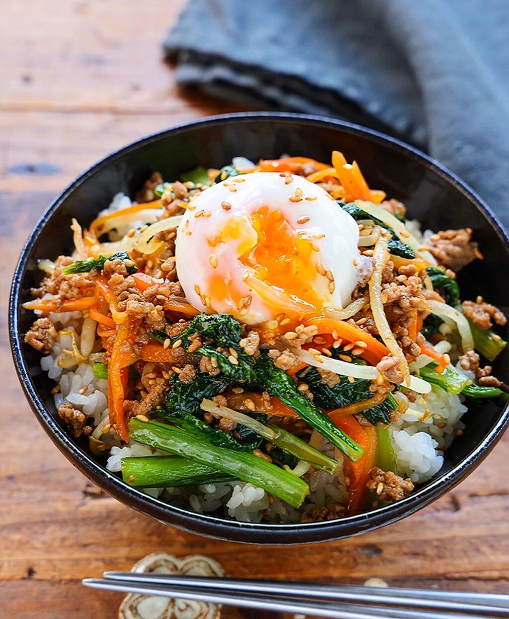 ♡ビビンバ風そぼろごはん♡【#簡単レシピ #時短 #節約 #手間抜き