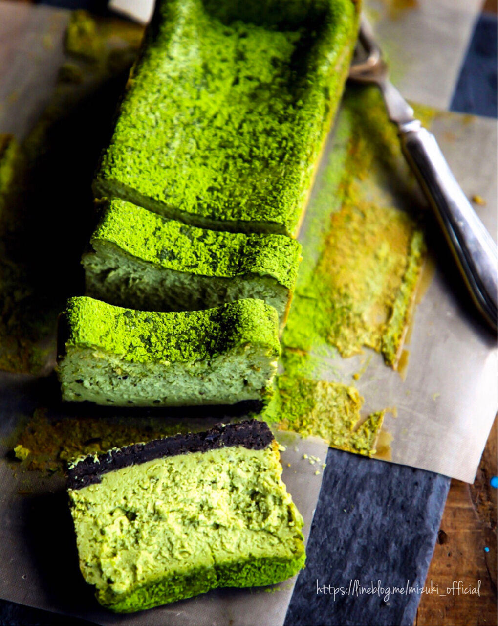 ♡混ぜて焼くだけ♡抹茶チーズケーキ♡【#簡単#お菓子#レシピ