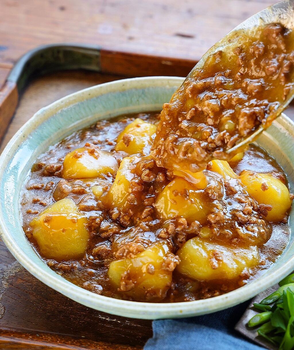 ♡じゃがいもの甘辛そぼろ煮♡【#ひき肉 #とろみ #簡単レシピ #時短