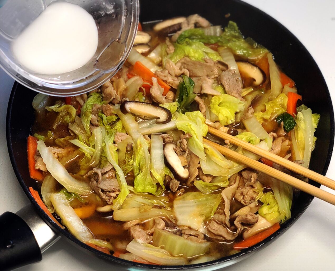 ♡簡単おうち中華♡豚こまde四宝菜♡【#簡単レシピ#時短#節約