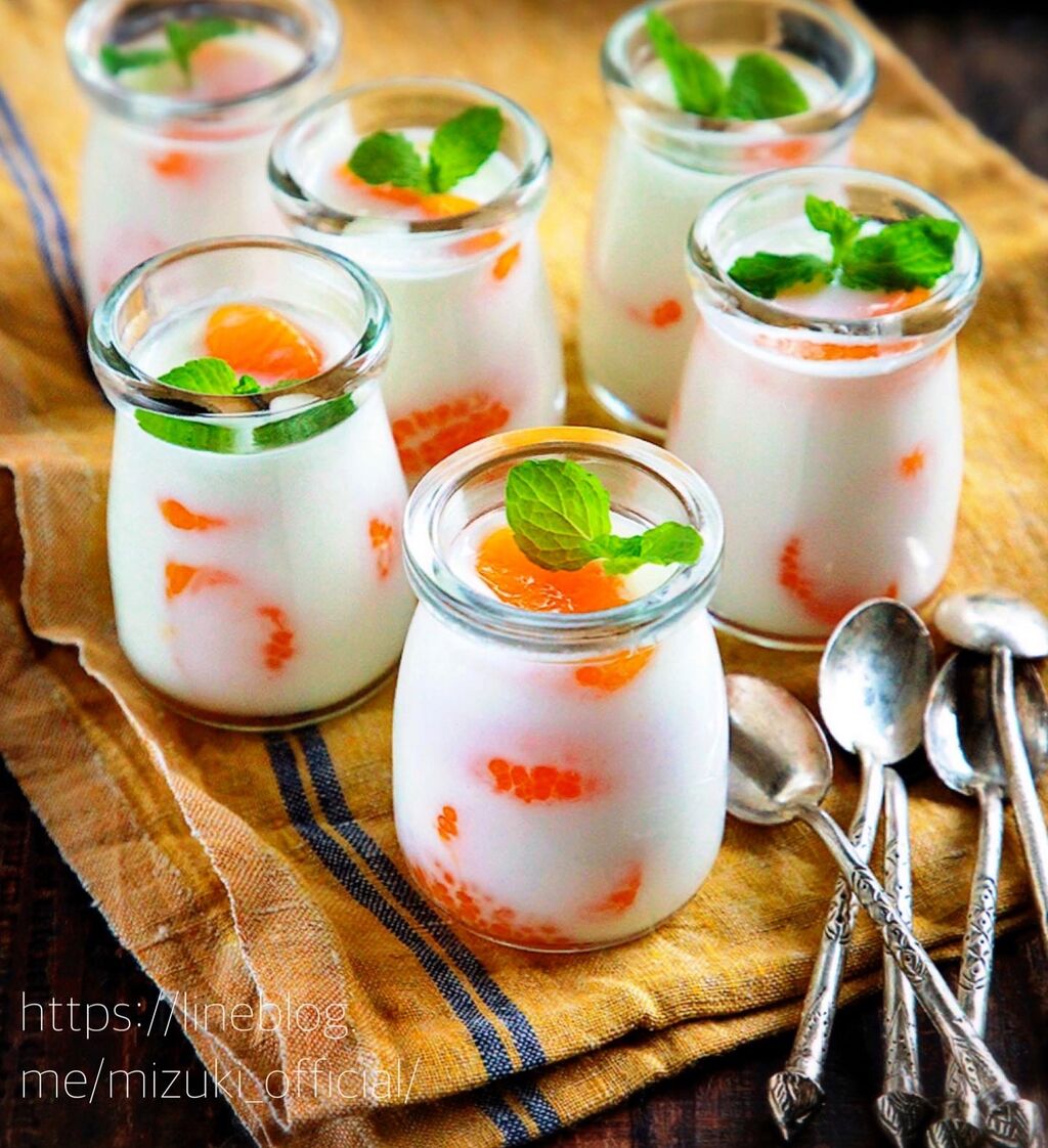 ♡混ぜて冷やして超簡単♡たっぷりみかんのミルクゼリー♡【#簡単