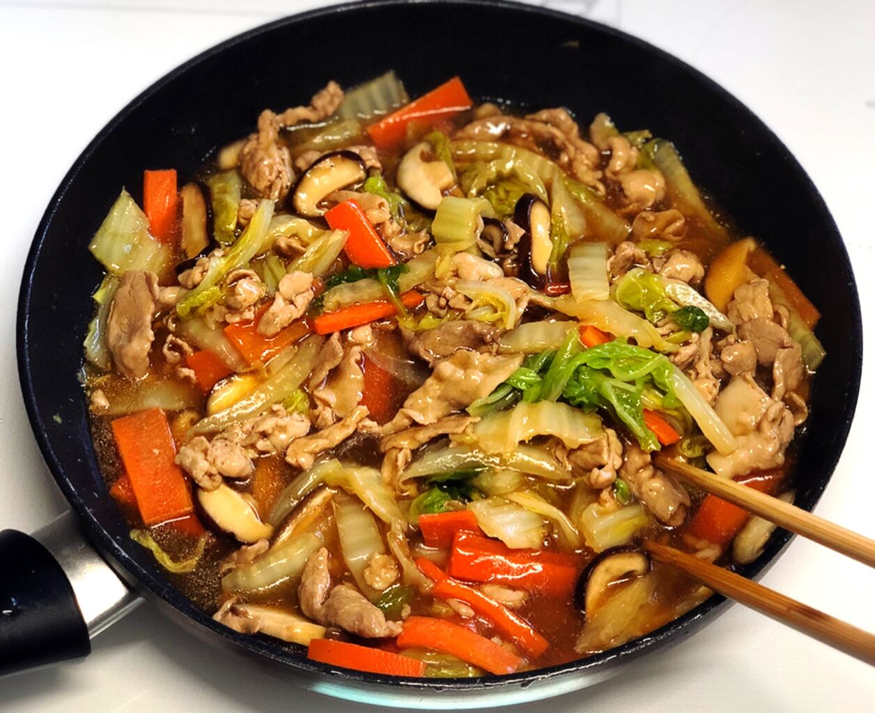 ♡簡単おうち中華♡豚こまde四宝菜♡【#簡単レシピ#時短#節約