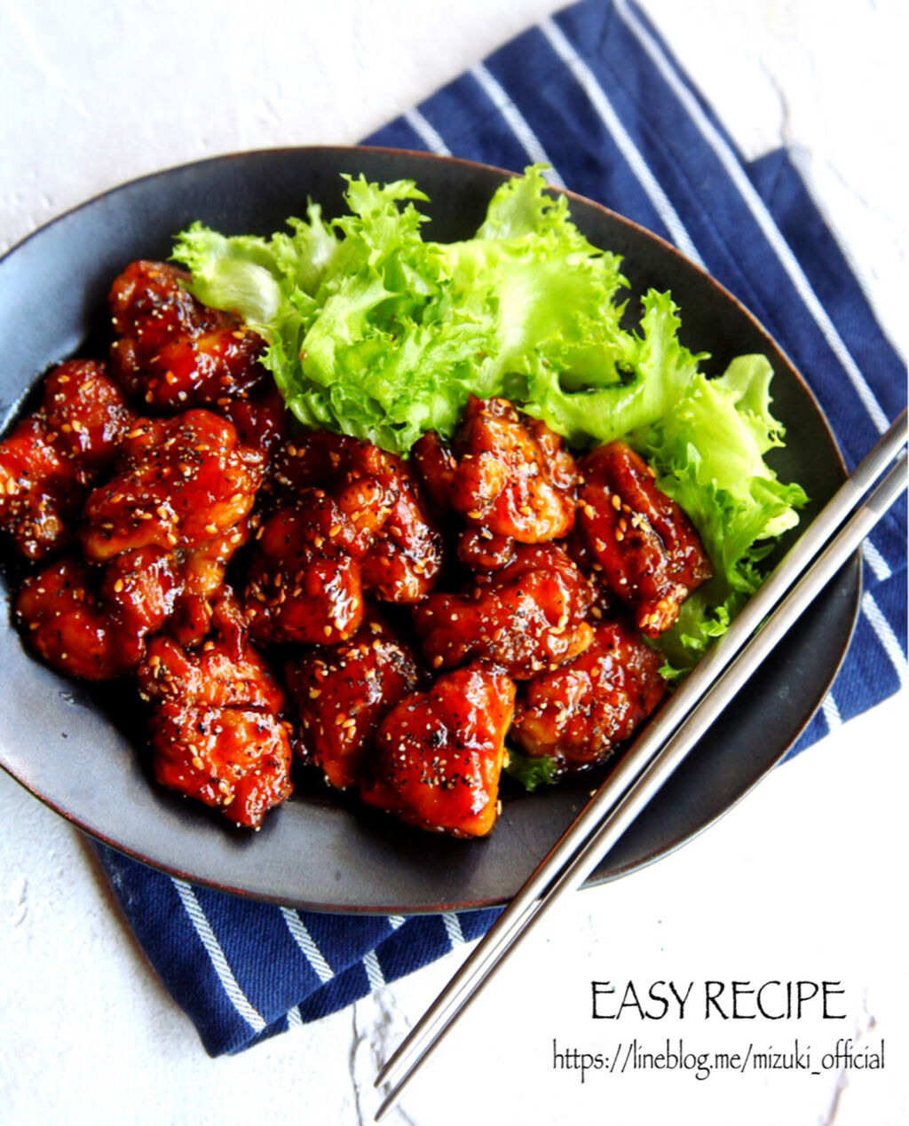 ♡超簡単モテレシピ♡甘辛スパイシーチキン♡【#鶏肉#時短#節約