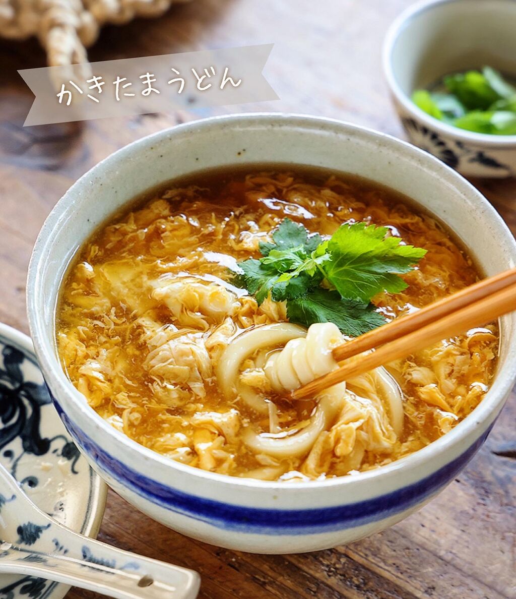♡とろうま♡かきたまうどん♡【#簡単レシピ #卵 #時短 #節約 #冷凍