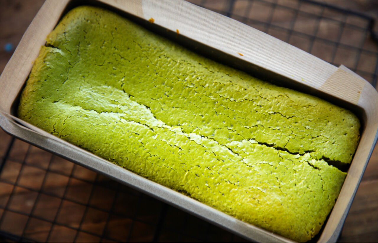 ♡混ぜて焼くだけ♡抹茶チーズケーキ♡【#簡単#お菓子#レシピ#再